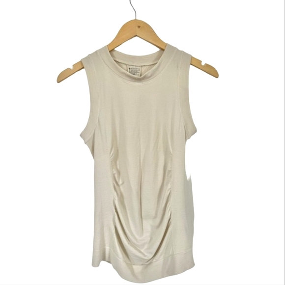 Athleta Foresthill Ascent Wool Seamless Tank Top Mesh Back Cream Size XS - Picture 6 of 15